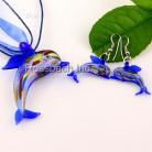 Dolphin Glass Jewelry set