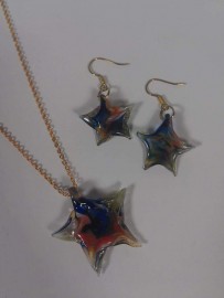 Glass Jewelry set (star)