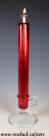 Candle on Stand (clear) 10''x24mm