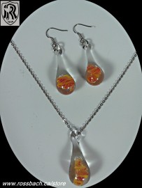 Tornado Glass Jewelry set